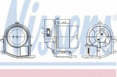 Ventilator, habitaclu RENAULT CLIO Mk II 1.2 - NISSENS 87047 foto