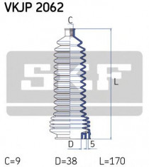 Ansamblu burduf, directie RENAULT SAFRANE 2.1 dT - SKF VKJP 2062 foto