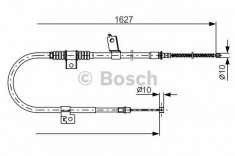 Cablu, frana de parcare CITROEN C-CROSSER ENTERPRISE 2.4 16V - BOSCH 1 987 482 274 foto