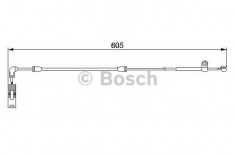 senzor de avertizare,uzura placute de frana BMW 3 cupe 323 Ci - BOSCH 1 987 474 943 foto