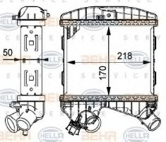 Intercooler, compresor SMART CITY-COUPE 0.8 CDI - HELLA 8ML 376 723-461 foto