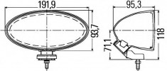 Proiector ceata - HELLA 1NB 007 892-041 foto