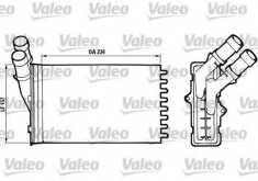 Schimbator caldura, incalzire habitaclu PEUGEOT 306 limuzina 2.0 S16 - VALEO 812005 foto