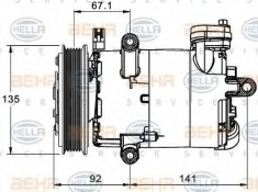 Compresor, climatizare PEUGEOT MANAGER bus 2.2 HDi 130 - HELLA 8FK 351 334-021 foto