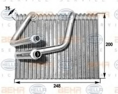 evaporator,aer conditionat RENAULT MEGANE I 1.4 e - HELLA 8FV 351 211-111 foto