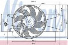 Ventilator, radiator - NISSENS 85580 foto