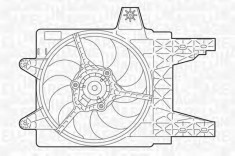 Ventilator, radiator FIAT PUNTO 55 1.1 - MAGNETI MARELLI 069402281010 foto