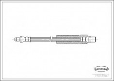 Furtun frana BMW 3 limuzina 316 - CORTECO 19018507 foto