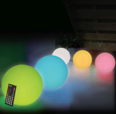 Glob cu LED-uri multicolore reincarcabil, 35 cm foto