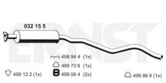 Toba esapament primara OPEL KADETT E combi 1.4 i - ERNST 032155 foto