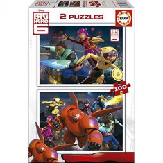 Puzzle Big Hero 6 - 2 X 100 Piese foto