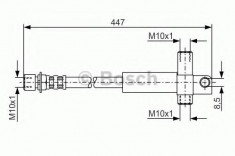 Furtun frana FORD TRANSIT bus 2.5 D - BOSCH 1 987 476 614 foto