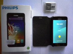 Telefon Mobil Philips Xenium V526+ Husa + Card de memorie foto