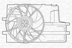 Ventilator, radiator MERCEDES-BENZ A-CLASS A 140 - MAGNETI MARELLI 069422324010 foto