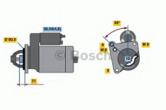 starter PEUGEOT 508 1.6 VTi - BOSCH 0 001 106 405 foto