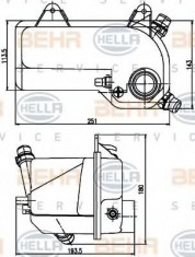 Vas de expansiune, racire BMW Z3 2.8 - HELLA 8MA 376 789-721 foto