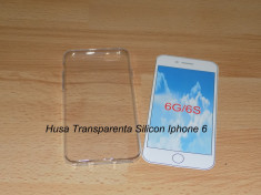 Husa silicon iphone 6 trasparenta foto