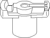 Rotor distribuitor AUDI 4000 1.6 - TOPRAN 101 047 foto