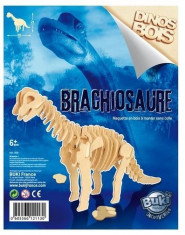 Dinozaur Din Lemn Brachiosaurus foto