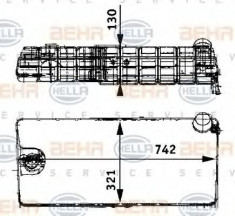 Vas de expansiune, racire MAN F 90 19.242 F,19.242 FL,19.242 FLL - HELLA 8MA 376 705-231 foto