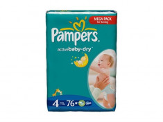 Scutece Pampers Giant Pack 4 Active Baby Pentru Copii foto