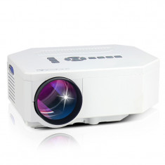 VideoProiector LED Techstar BT300 White cu conexiune HDMI USB si SD foto