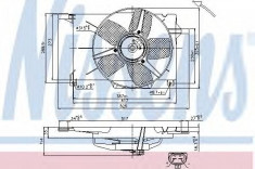 Ventilator, radiator OPEL VITA B 1.2 i - NISSENS 85005 foto