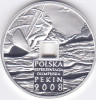 Moneda Polonia 10 Zloti 2008 - KM#646 Proof ( J.O. Beijing - argint 0,925 ), Europa