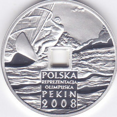 Moneda Polonia 10 Zloti 2008 - KM#646 Proof ( J.O. Beijing - argint 0,925 )
