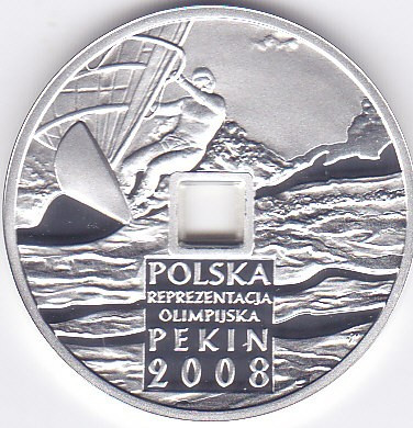 Moneda Polonia 10 Zloti 2008 - KM#646 Proof ( J.O. Beijing - argint 0,925 )