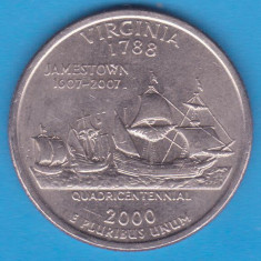 (M961) MONEDA SUA - QUARTER DOLLAR 2000, LIT. D - VIRGINIA