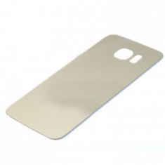 Capac baterie Samsung S6 G920 gold/alb sticla carcasa AA