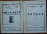 Cumpara ieftin Lascar Saraga , Zavera , 1964 ; Pogorare , Ierusalim , 1965 , ambele cu autograf