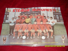 Poster Steaua si semifinalistete C.C.E 1989 foto