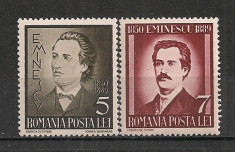 Romania.1939 50 ani moarte Mihai Eminescu PR.4 foto