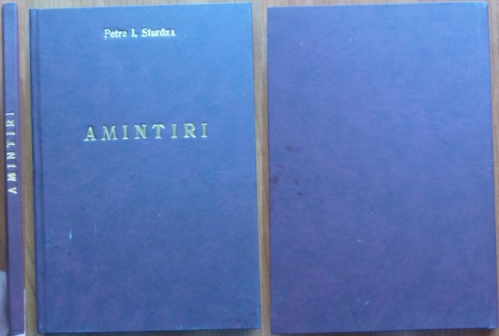 Petre I. Sturdza, Amintiri, patruzeci de ani de teatru, 1940, editia 1