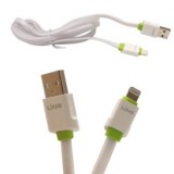 Cablu de date lightning Line alb+verde