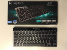 Tastatura Logitech K810 iluminata, conexiune Bluetooth, neagra foto