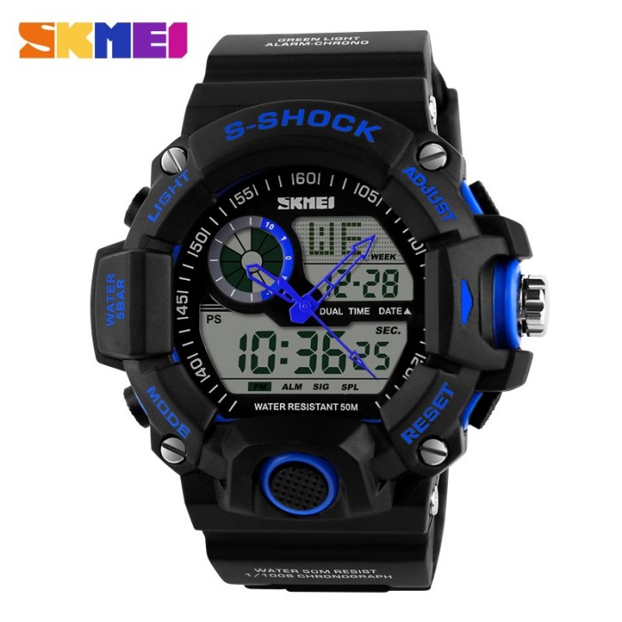 Ceas SUBACVATIC SKMEI S-Shock 4 Sport Japan Alarma Calendar DUAL TIME CALITATE foto mare Ceas SUBACVATIC SKMEI S-Shock 4 Sport Japan Alarma Calendar DUAL TIME CALITATE foto mare