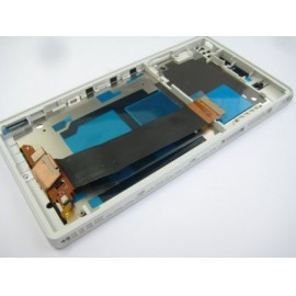 Display touchscreen lcd rama Sony Xperia Z C6603 alb swap foto
