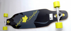 Longboard Maple Surfer - ideal pentru cruising si freeride - ABEC7 - NOU foto