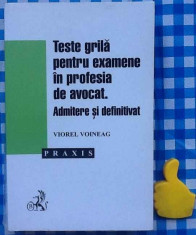 Teste grila pentru examene in profesia de avocat Viorel Voineag foto