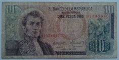Republica Columbia - 10 Pesos Oro 01-01-1978 foto