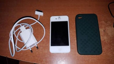 iPhone 4s Alb 64GB Incarcator+usb originale Apple fara urme de uzura+ husa Gucci foto