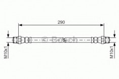 Furtun frana BMW 3 limuzina 316 - BOSCH 1 987 476 061 foto