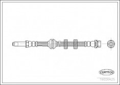 Furtun frana FORD MONDEO 1.8 TD - CORTECO 19026425 foto