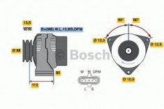 Generator / Alternator - BOSCH 0 124 655 037 foto