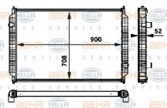 Radiator, racire motor - HELLA 8MK 376 722-111 foto