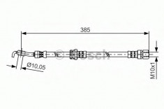 Furtun frana BUICK EXCELLE 1.6 - BOSCH 1 987 481 385 foto