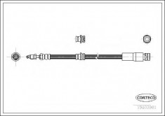 Furtun frana FORD FUSION 1.4 - CORTECO 19032981 foto